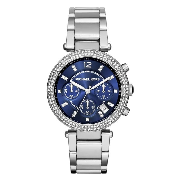 Michael Kors Parker Quartz Kronograf Stållänk Mörkblå