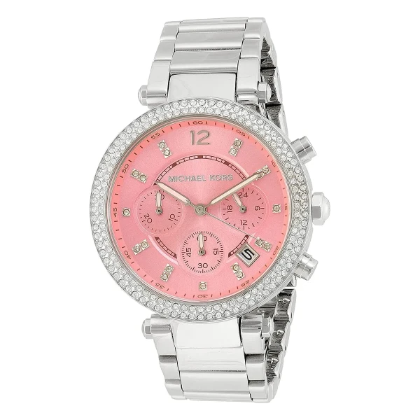 Michael Kors Parker Quartz Kronograf Stållänk Rosa