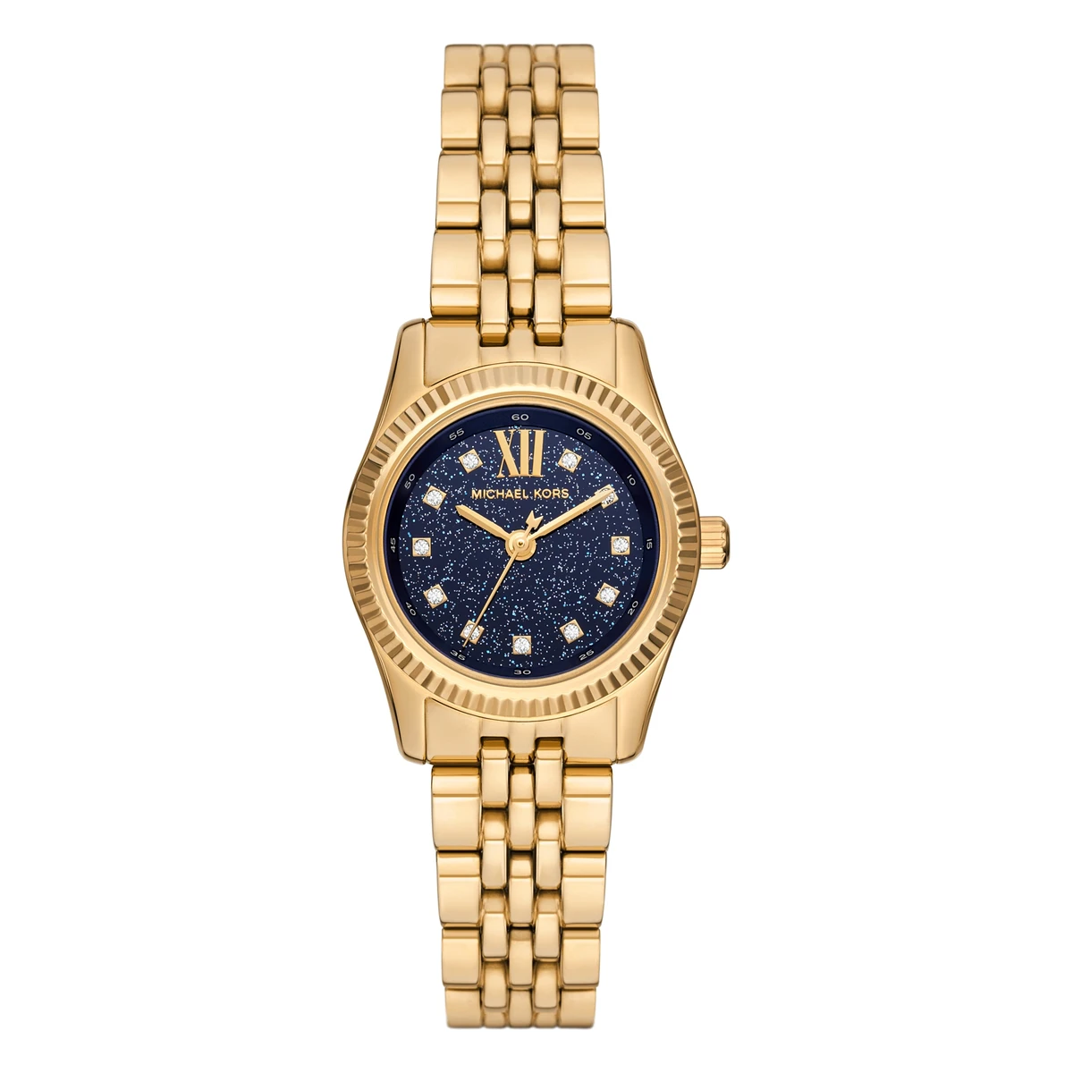 Michael Kors Quartz Guldfärgad Stållänk Blå Michael Kors Quartz Guldfärgad Stållänk Blå