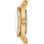 Michael Kors Quartz Guldfärgad Stållänk Blå