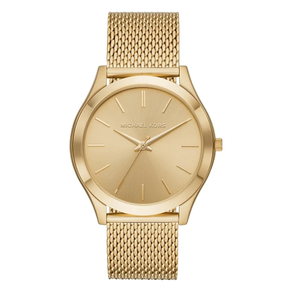 Michael Kors Slim Runway 44 mm Quartz Guldfärgad Mesharmband Guld