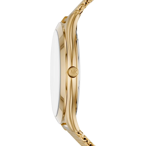 Michael Kors Slim Runway 44 mm Quartz Guldfärgad Mesharmband Guld