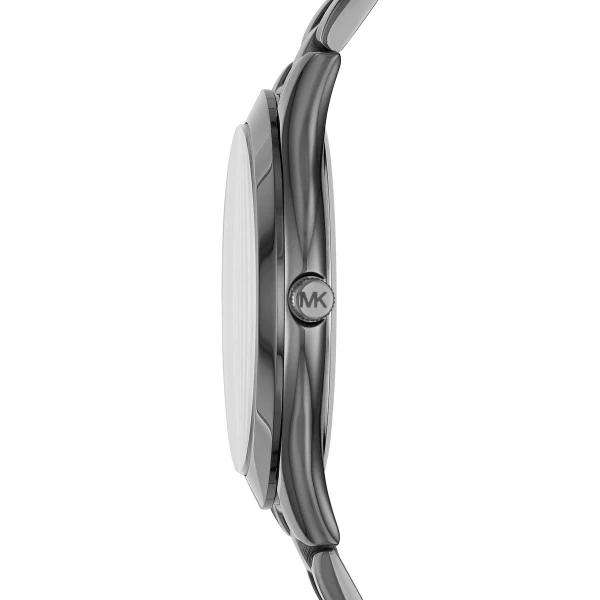 Michael Kors Slim Runway Quartz Grå Stållänk Grå Pärlemor