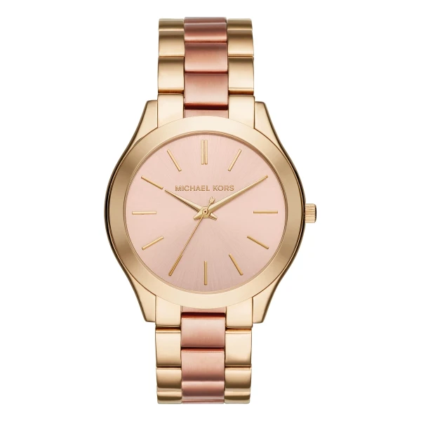 Michael Kors Slim Runway Quartz Tvåfärgad Stållänk Roséguld