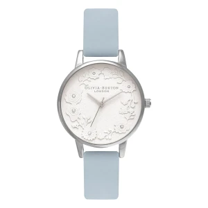 Olivia Burton Artisan Dial Quartz Läderarmband Vit