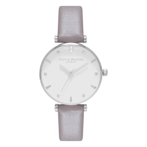 Olivia Burton Queen Bee Quartz Läderarmband Vit