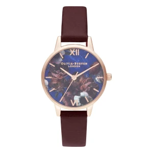 Olivia Burton Semi Precious Quartz Roséguldfärgad Läderarmband Flerfärgad