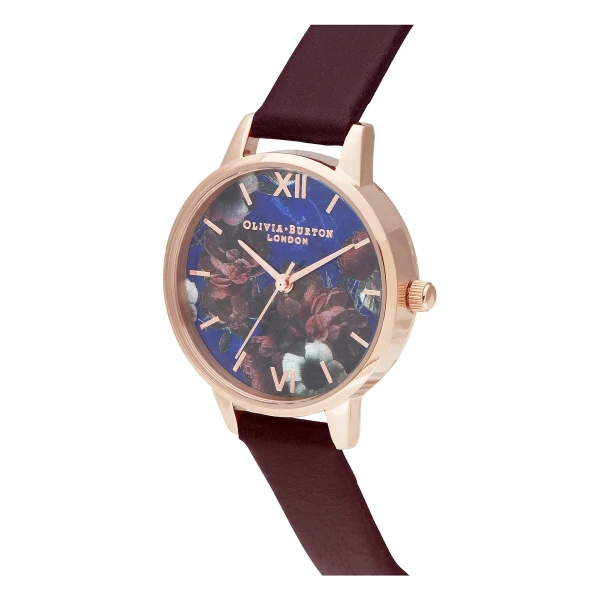 Olivia Burton Semi Precious Quartz Roséguldfärgad Läderarmband Flerfärgad