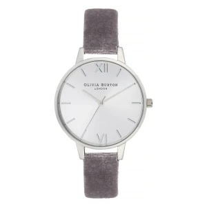 Olivia Burton Sunray Demi Quartz Sammetsarmband Silverfärgad