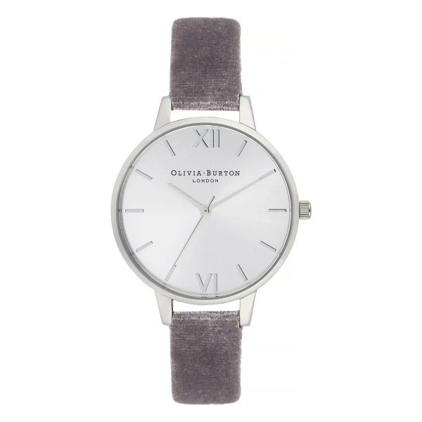 Olivia Burton Sunray Demi Quartz Sammetsarmband Silverfärgad
