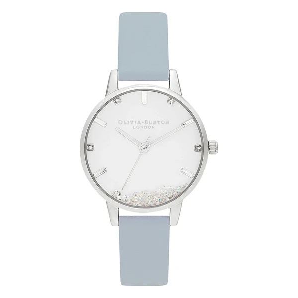 Olivia Burton The Wishing Watch Quartz Syntetläderarmband Vit