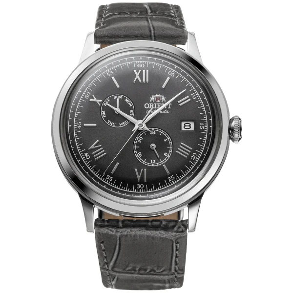 Orient Bambino Multi-Dial Automatic Läderband Grå