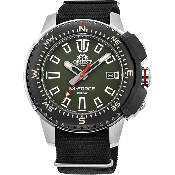 Orient M-Force Automatic Nylonband Grå