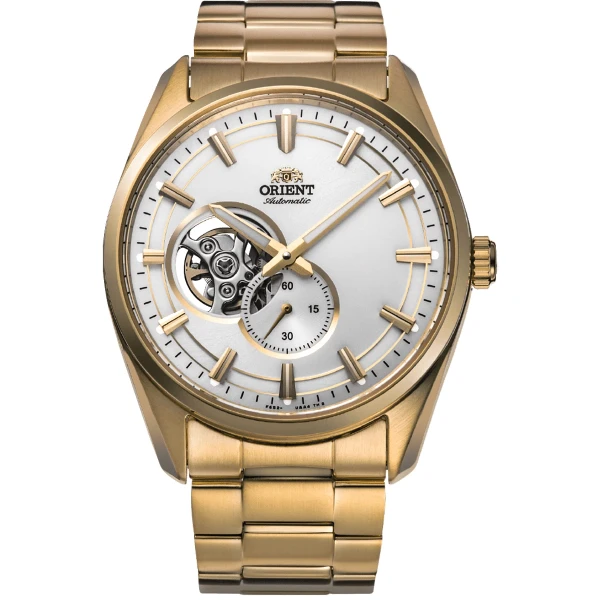 Orient Open Heart Automatic Stållänk Silver