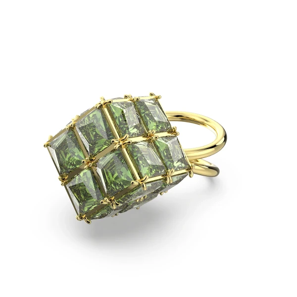 Swarovski Curiosa Ring Guldfärgad Bikromatisk Grön 52