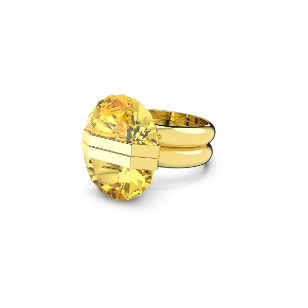 Swarovski Lucent Ring Guldfärgad Gul 50