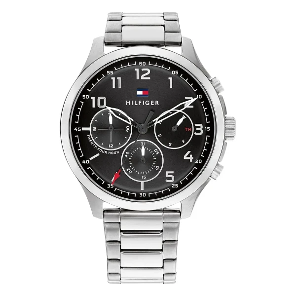 Tommy Hilfiger Asher Quartz Multifunktion Stållänk Svart