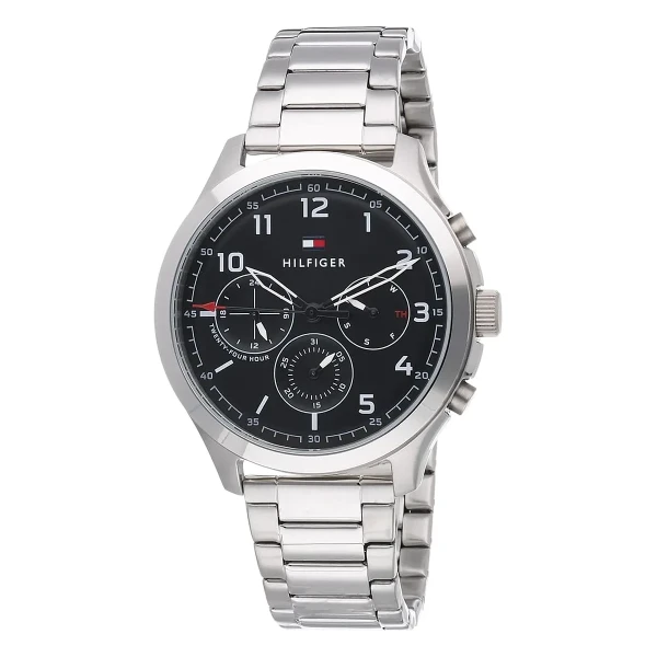 Tommy Hilfiger Asher Quartz Multifunktion Stållänk Svart
