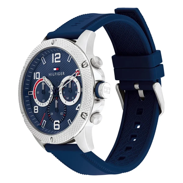 Tommy Hilfiger Blaze Quartz Multifunktion Silikonarmband Blå