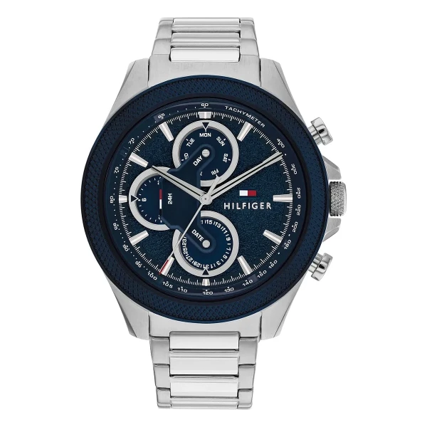Tommy Hilfiger Clark Quartz Multifunktion Stållänk Blå
