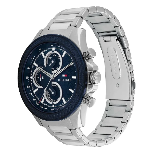 Tommy Hilfiger Clark Quartz Multifunktion Stållänk Blå