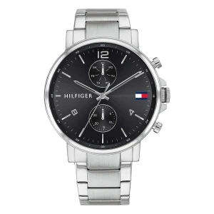 Tommy Hilfiger Daniel Quartz Multifunktion Stållänk Svart