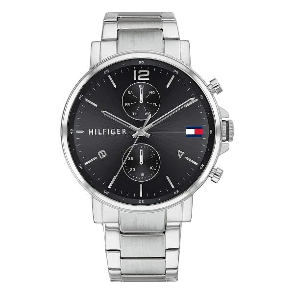 Tommy Hilfiger Daniel Quartz Multifunktion Stållänk Svart