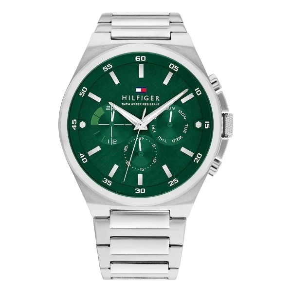 Tommy Hilfiger Dexter Quartz Multifunktion Stållänk Grön