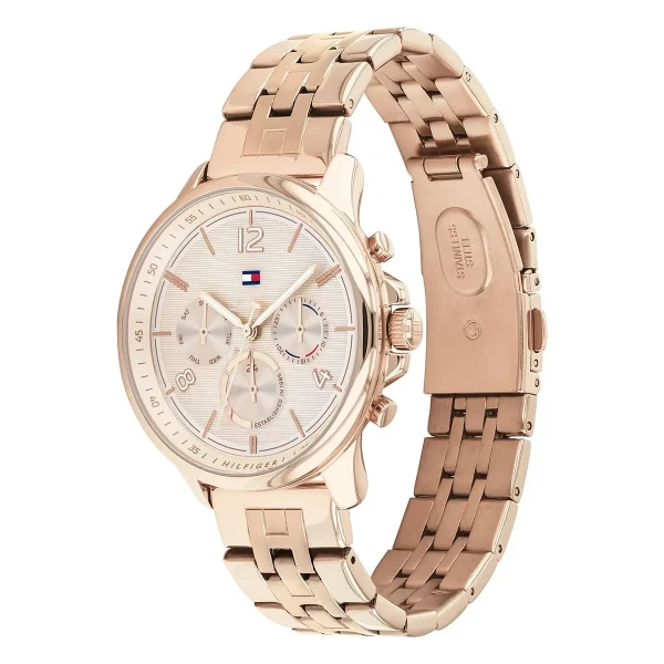 Tommy Hilfiger Harper Quartz Multifunktion Roséguldfärgad Stållänk Roséguld