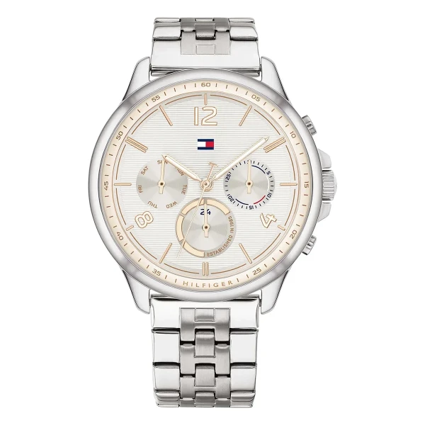 Tommy Hilfiger Harper Quartz Multifunktion Stållänk Vit