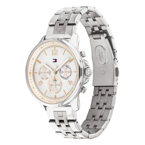Tommy Hilfiger Harper Quartz Multifunktion Stållänk Vit