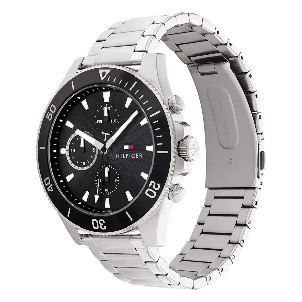 Tommy Hilfiger Larson Quartz Multifunktion Stållänk Svart