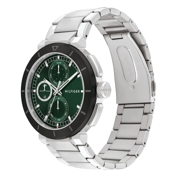 Tommy Hilfiger Lorenzo Quartz Multifunktion Stållänk Grön