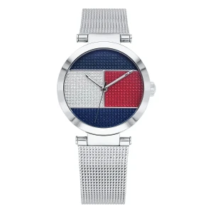 Tommy Hilfiger Lynn Quartz Flaggtavla Milaneselänk Flerfärgad