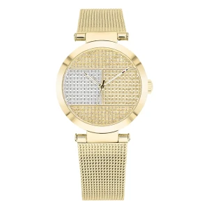 Tommy Hilfiger Lynn Quartz Kristaller Guldfärgad Milaneselänk Guld