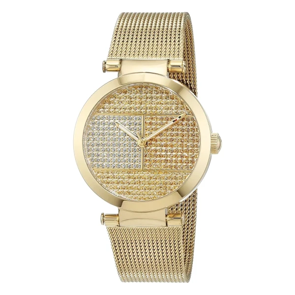 Tommy Hilfiger Lynn Quartz Kristaller Guldfärgad Milaneselänk Guld