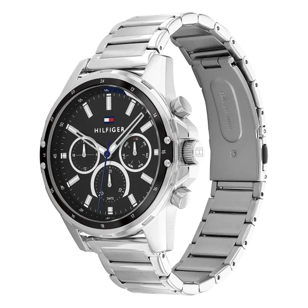 Tommy Hilfiger Mason Quartz Multifunktion Stållänk Svart