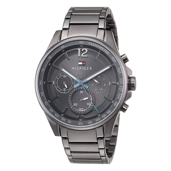 Tommy Hilfiger Max Quartz Multifunktion Gråtonad Stållänk Grå
