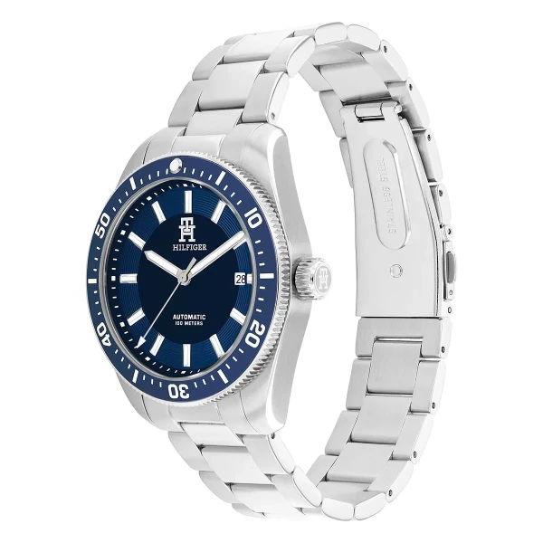 Tommy Hilfiger TH85 Automatic Stållänk Blå