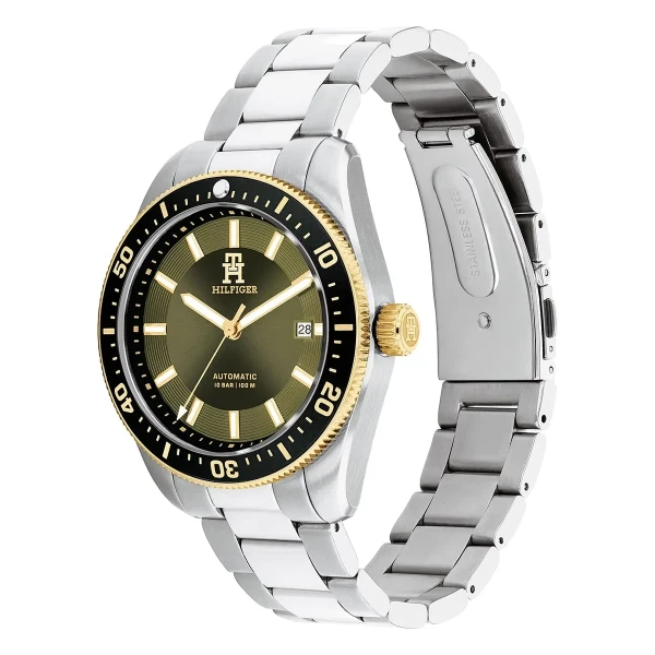 Tommy Hilfiger TH85 Automatic Stållänk Grön