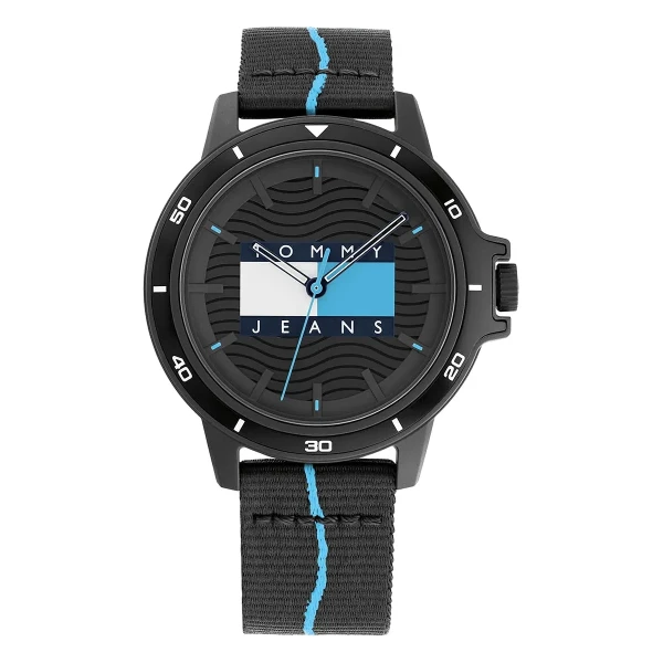 Tommy Hilfiger Tommy Jeans Houston Quartz Textilarmband Svart