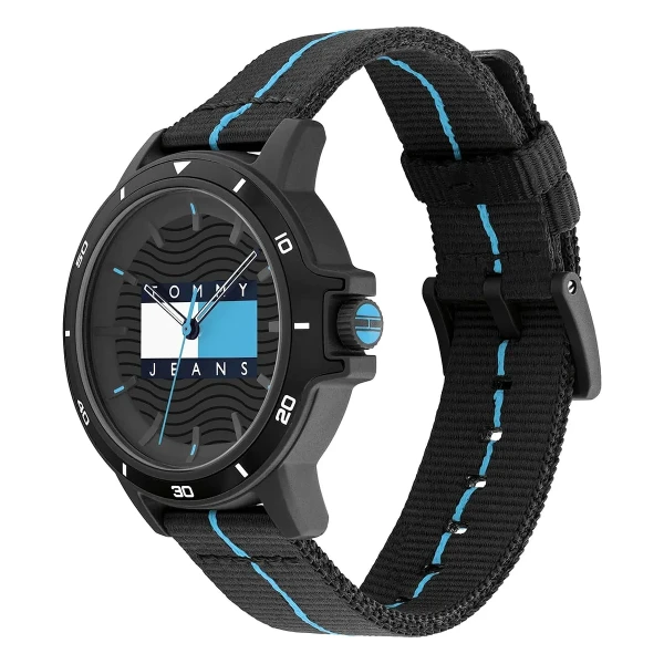 Tommy Hilfiger Tommy Jeans Houston Quartz Textilarmband Svart