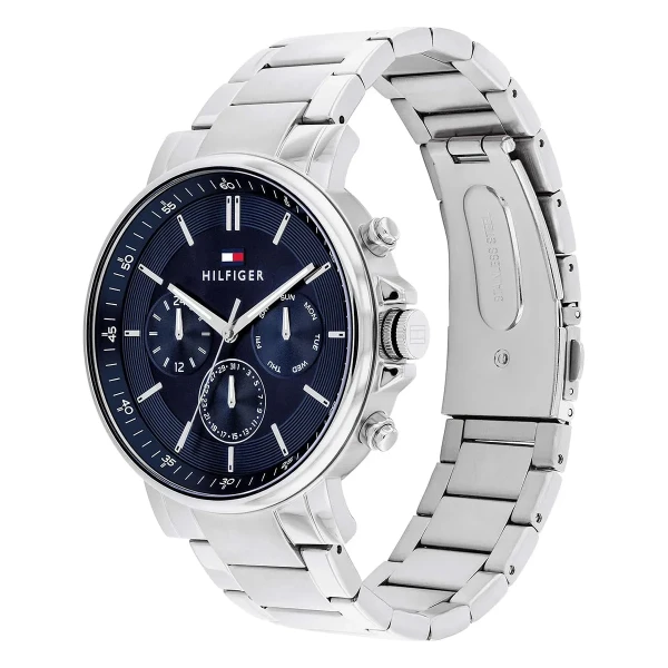 Tommy Hilfiger Tyson Quartz Multifunktion Stållänk Blå