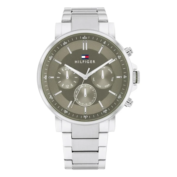 Tommy Hilfiger Tyson Quartz Multifunktion Stållänk Grön