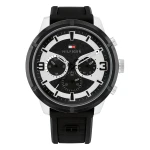 Tommy Hilfiger Wild Quartz Multifunktion Silikonarmband Svart
