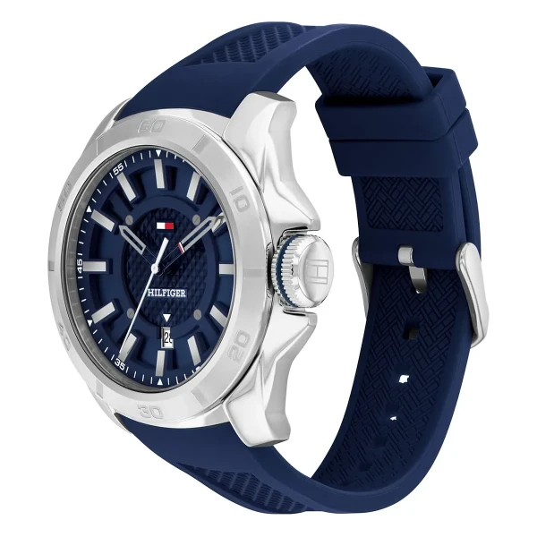 Tommy Hilfiger Windsurf Quartz Silikonarmband Blå